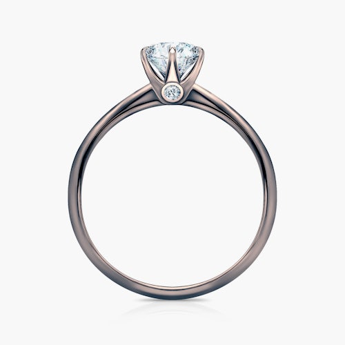 Pierścionek zaręczynowy The Journey: czarne złoto, diament